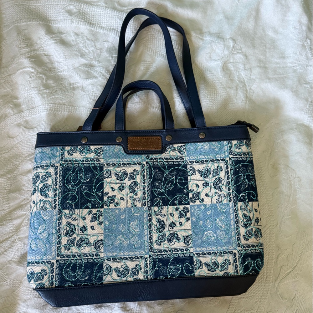 Patchwork Wrangler Maximalist Tote NWT - image 1